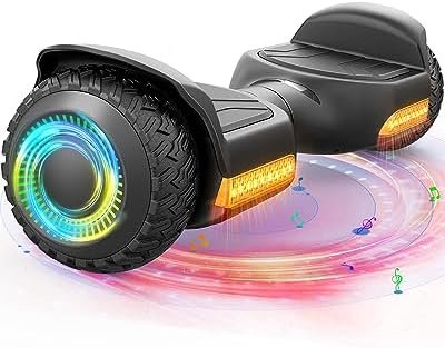 Gyroor Hoverboard New G13 All Terrain Hoverboard with LED Lights, Off Road Hoverboard with Bluetooth for Kids ages 6-12 and Adults