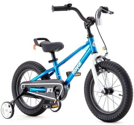 RoyalBaby Freestyle Kids Bike 12 14 16 Inch with Training Wheels, 18 Inch with Kickstand, Bicycle for Ages 3-10 Years Boys Girls